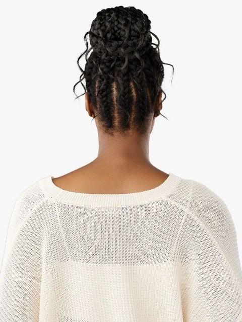 Sensationnel 100% Premium Fiber Hair Piece Bun- LULU BUN_BOHO BUN UNIT 1"