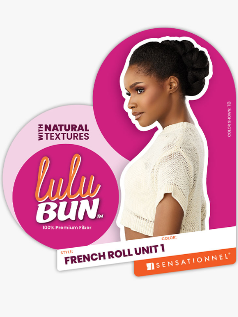 Sensationnel 100% Premium Fiber LULU BUN- FRENCH ROLL UNIT 1 Bun