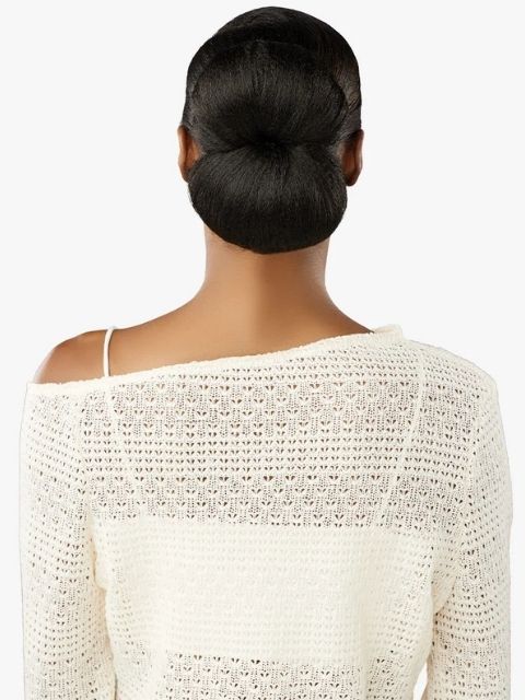 Sensationnel 100% Premium Fiber Hair Piece Bun- LULU BUN_SLEEK BUN UNIT 1"
