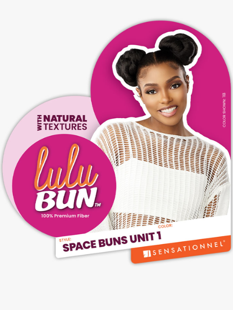 Sensationnel 100% Premium Fiber LULU BUN_SPACE BUN UNIT 1 Bun