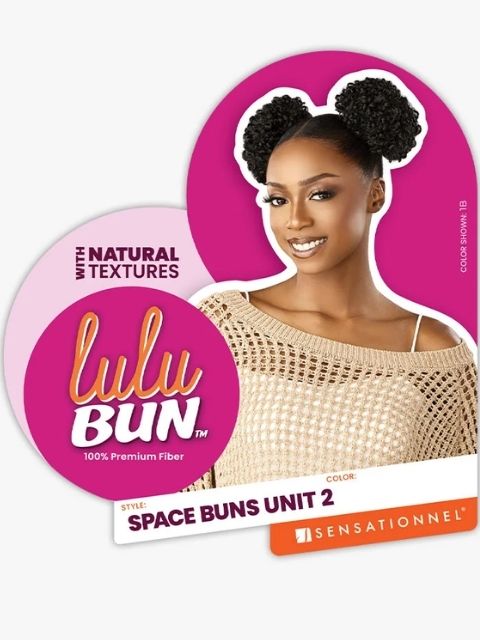 Sensationnel 100% Premium Fiber Hair Piece Bun- LULU BUN_SPACE BUN UNIT 2"