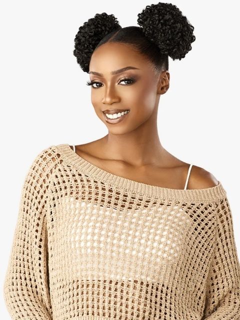 Sensationnel 100% Premium Fiber Hair Piece Bun- LULU BUN_SPACE BUN UNIT 2"
