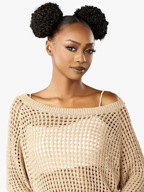 Sensationnel 100% Premium Fiber Hair Piece Bun- LULU BUN_SPACE BUN UNIT 2"