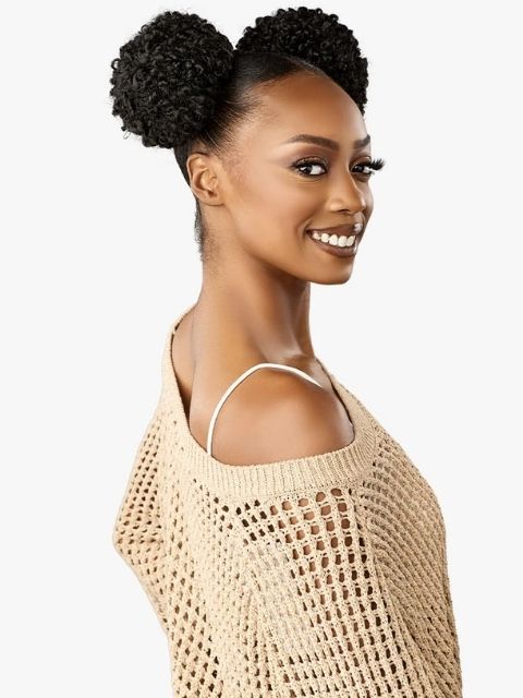 Sensationnel 100% Premium Fiber Hair Piece Bun- LULU BUN_SPACE BUN UNIT 2"