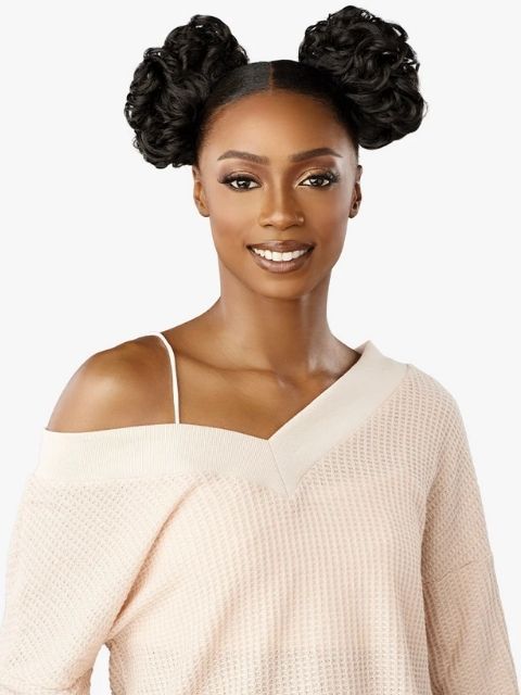 Sensationnel 100% Premium Fiber Hair Piece - LULU BUN_SPACE BUN UNIT 3" Bun