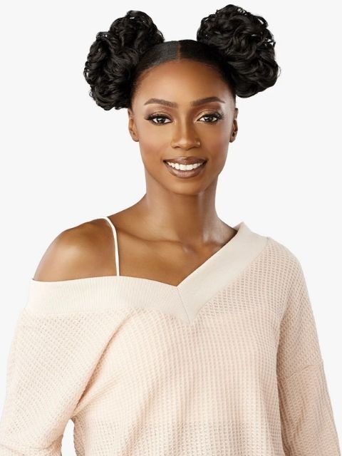 Sensationnel 100% Premium Fiber Hair Piece Bun- LULU BUN_SPACE BUN UNIT 3"
