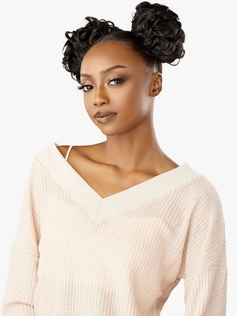 Sensationnel 100% Premium Fiber Hair Piece - LULU BUN_SPACE BUN UNIT 3" Bun