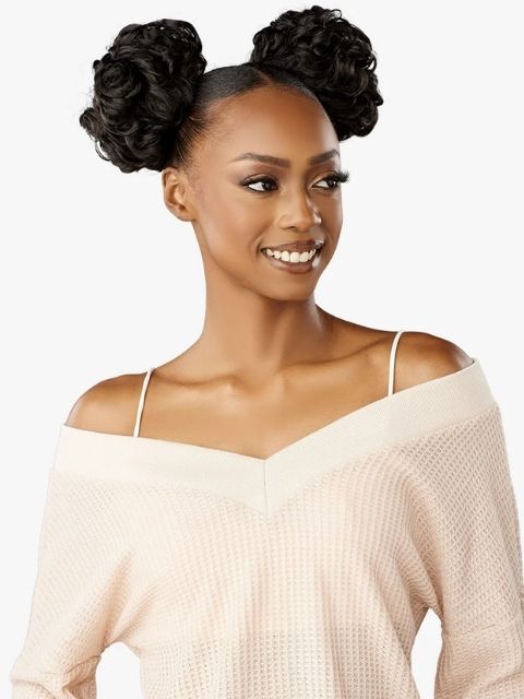Sensationnel 100% Premium Fiber Hair Piece - LULU BUN_SPACE BUN UNIT 3" Bun