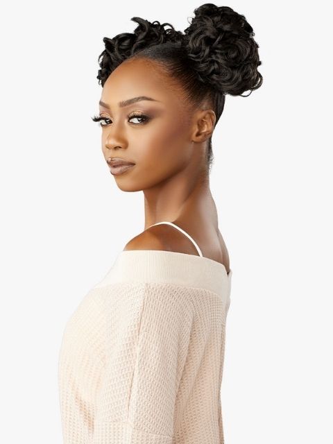 Sensationnel 100% Premium Fiber Hair Piece Bun- LULU BUN_SPACE BUN UNIT 3"