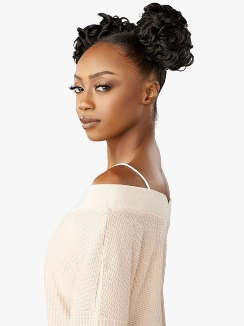 Sensationnel 100% Premium Fiber Hair Piece - LULU BUN_SPACE BUN UNIT 3" Bun