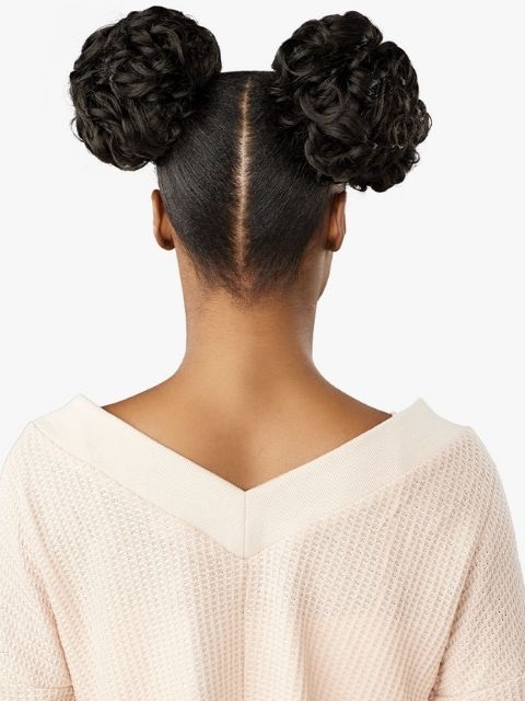 Sensationnel 100% Premium Fiber Hair Piece - LULU BUN_SPACE BUN UNIT 3" Bun