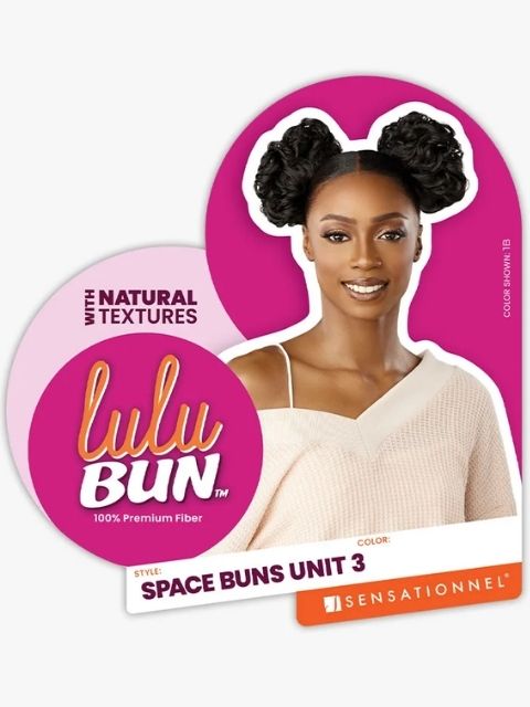 Sensationnel 100% Premium Fiber Hair Piece - LULU BUN_SPACE BUN UNIT 3" Bun