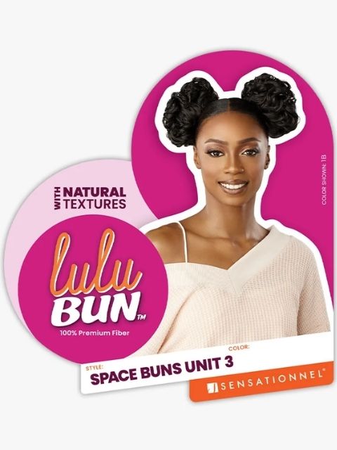 Sensationnel 100% Premium Fiber Hair Piece Bun- LULU BUN_SPACE BUN UNIT 3"