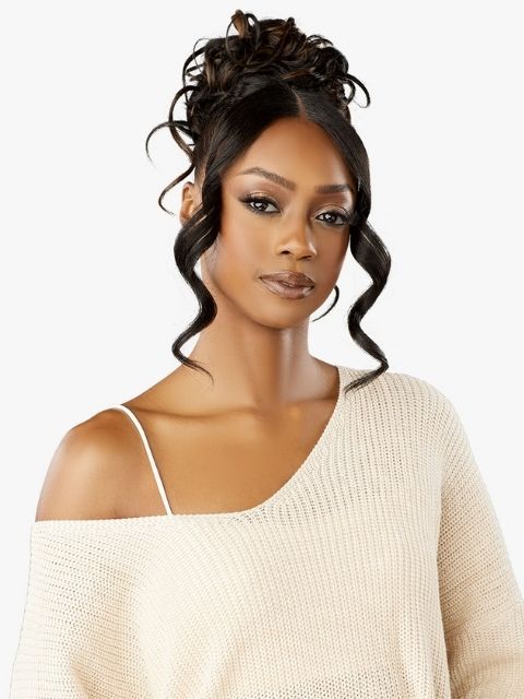 Sensationnel 100% Premium Fiber Hair Piece LULU BUN_UPDO UNIT 10" Bun