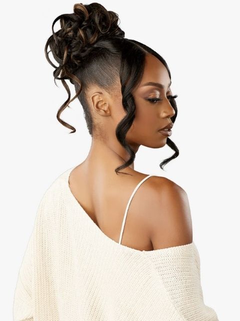 Sensationnel 100% Premium Fiber Hair Piece LULU BUN_UPDO UNIT 10" Bun