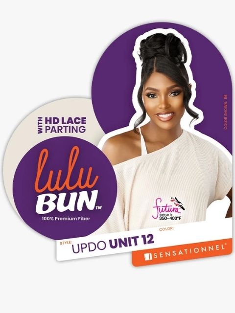 Sensationnel 100% Premium Fiber Hair Piece - LULU BUN_UPDO UNIT 12" Bun