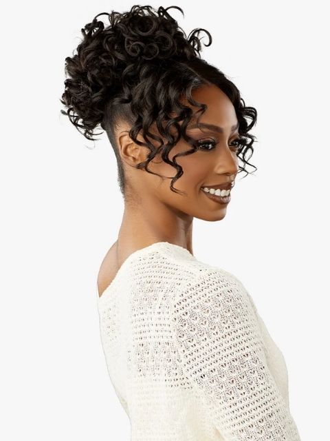 Sensationnel 100% Premium Fiber Hair Piece Bun- LULU BUN_UPDO UNIT 13"