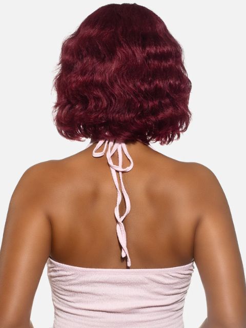 Vivica A Fox Black Rose 100% Human Hair Pure Comfort Cap LYNN10" Full Wig
