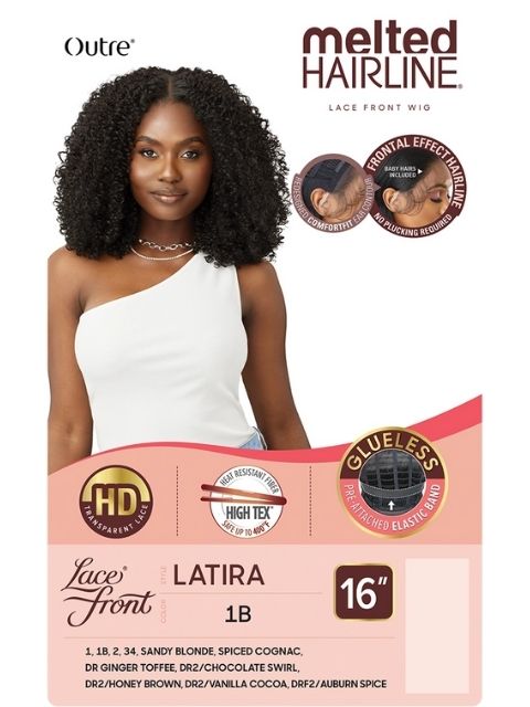 Outre Melted Hairline Premium Synthetic Glueless LATIRA HD Lace Front Wig