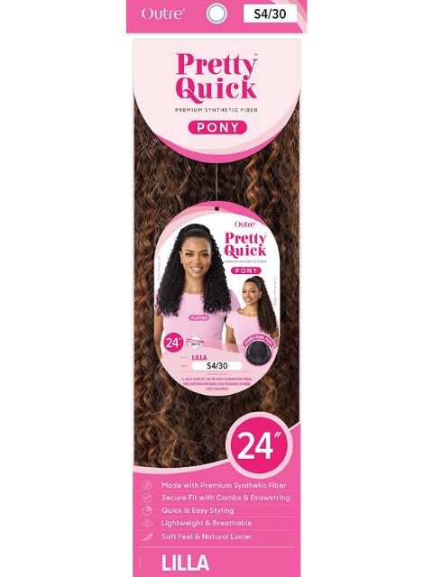 Outre Pretty Quick-Pony Drawstring  LILLA" Ponytail