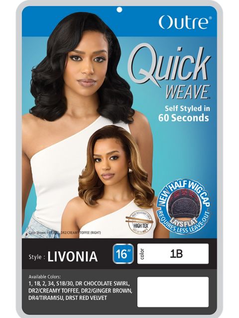 Outre Quick Weave Half Wig - LIVONIA