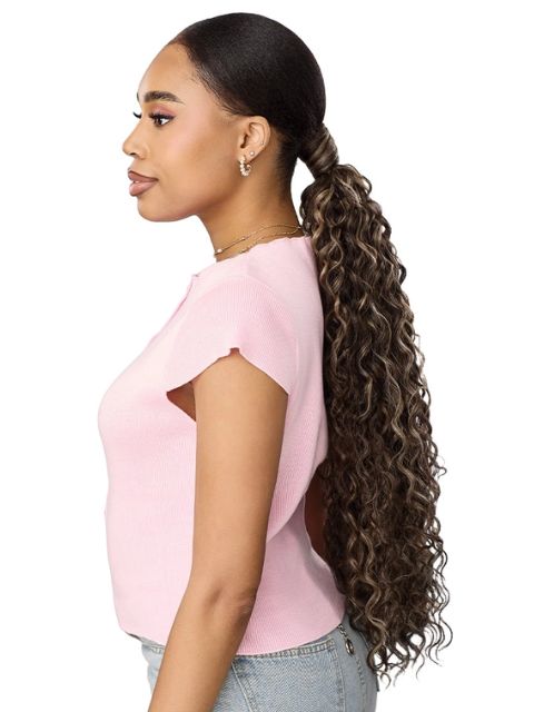 Outre Pretty Quick Slide and Hide Premium Synthetic LOOSE DEEP 24"  Ponytail