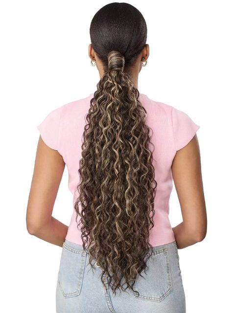 Outre Pretty Quick Slide and Hide Premium Synthetic LOOSE DEEP 24"  Ponytail