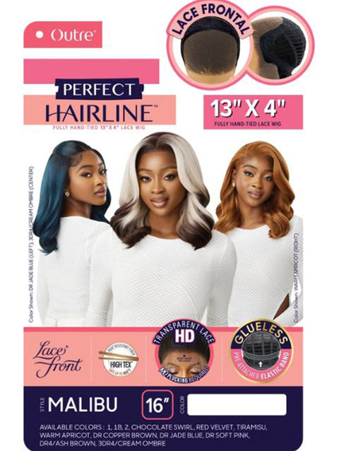 Outre Perfect Hairline Fully Hand-Tied 13X4 Glueless HD Lace Front Wig  - MALIBU