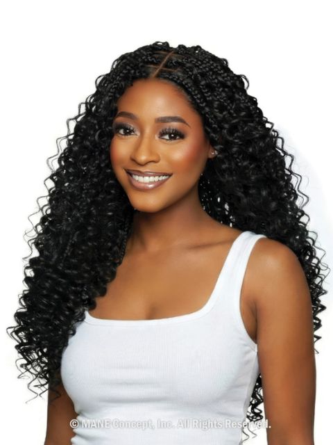 Mane Concept Human Hair StyleMix Feather Micro Crochet Extensions -FEATHER DEEP WAVE" (MBMC101-102)