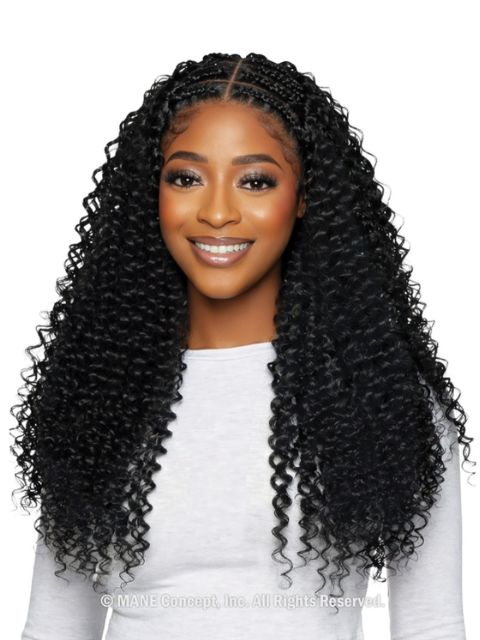 Mane Concept Human Hair StyleMix Feather Micro Crochet Extensions -FEATHER DEEP WAVE" (MBMC101-102)