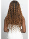 Janet Collection Melt  Human Hair  HD 360 with 13X6 Frontal Lace UNIMIX ENCORE LAVIE BOHO BOX BRAID 28" Wig
