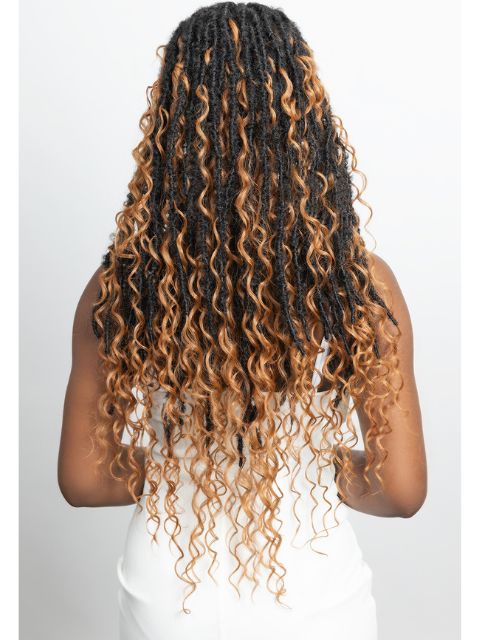 Janet Collection Melt  Human Hair  HD 360 with 13X6 Frontal Lace UNIMIX ENCORE LAVIE BOHO DREAM LOCS 32"" Wig