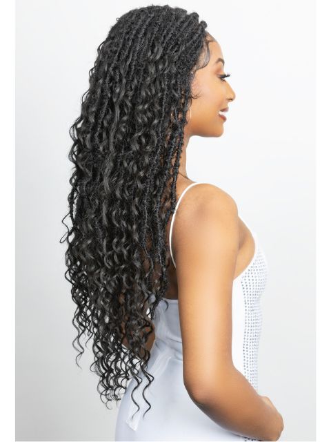Janet Collection Melt  Human Hair  HD 360 with 13X6 Frontal Lace UNIMIX ENCORE LAVIE BOHO DREAM LOCS 32"" Wig