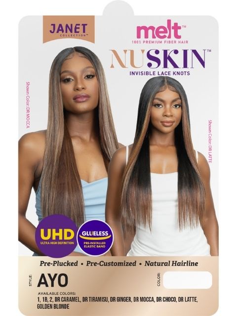 Janet Collection Melt Nuskin UHD Deep Part Lace Wig - AYO