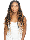 Janet Collection Melt  Human Hair  HD 360 with 13X6 Frontal Lace UNIMIX ENCORE LAVIE BOHO DREAM LOCS 32"" Wig