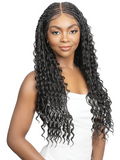 Janet Collection Melt  Human Hair  HD 360 with 13X6 Frontal Lace UNIMIX ENCORE LAVIE BOHO SENEGAL TWIST 30" Wig