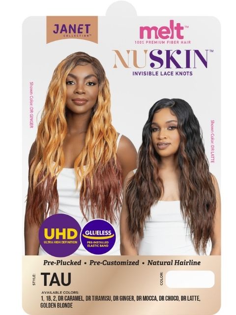 Janet Collection Melt Nuskin UHD Deep Part Lace Wig - TAU