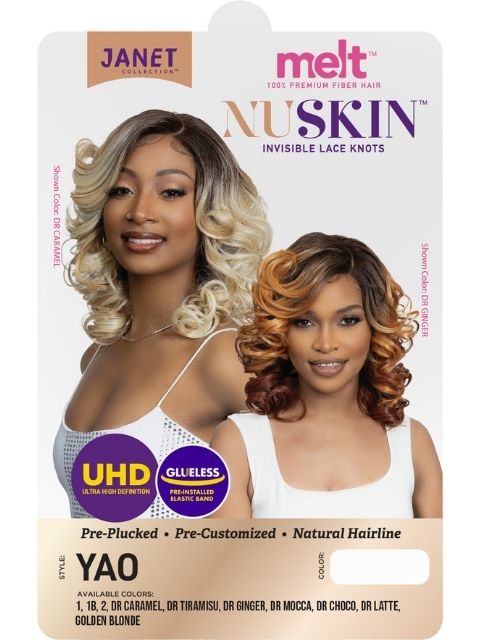 Janet Collection Melt Nuskin UHD Deep Part Lace Wig - YAO