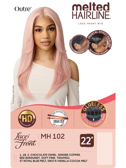 Outre Melted Hairline Premium Synthetic Glueless MH-102  HD Lace Front Wig