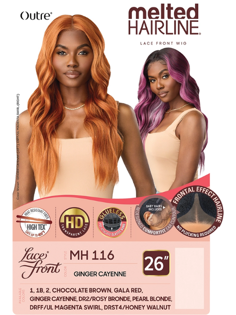 Outre Melted Hairline Premium Synthetic Glueless MH 116 HD Lace Front Wig