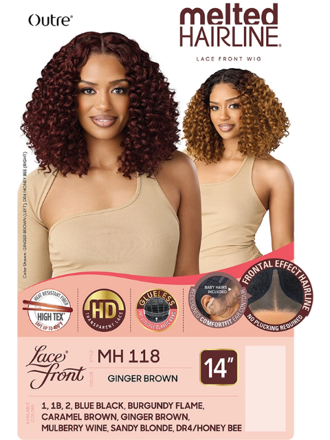 Outre Melted Hairline Premium Synthetic Glueless MH 118 HD Lace Front Wig