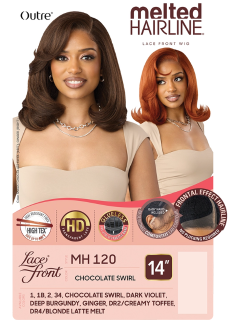 Outre Melted Hairline Premium Synthetic Glueless MH 120 HD Lace Front Wig