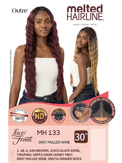 Outre Melted Hairline Premium Synthetic Glueless HD Lace Front MH 133" Wig
