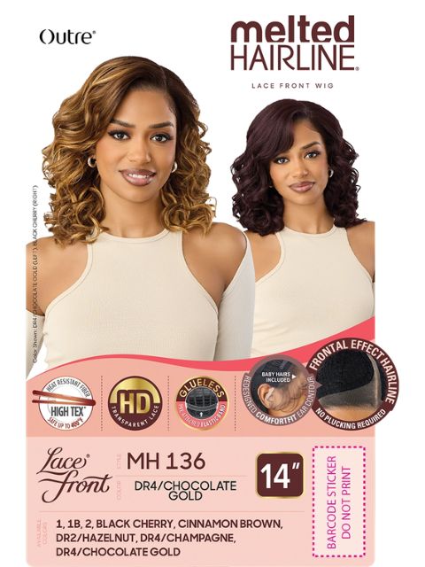 Outre Melted Hairline Premium Synthetic Glueless MH 136" HD Lace Front Wig