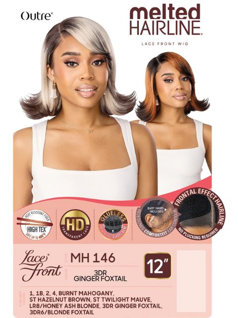 Outre Melted Hairline Premium Synthetic Glueless MH 146" HD Lace Front Wig