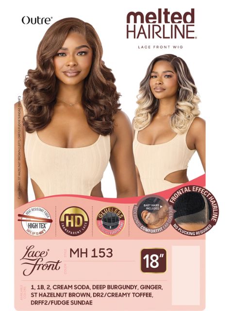Outre Melted Hairline Premium Synthetic Glueless HD MH 153" Lace Front Wig