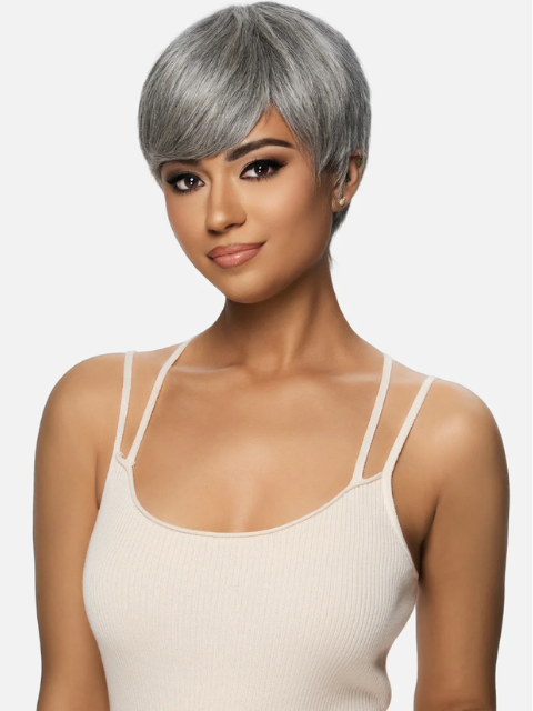 Vivica A Fox Imperial 100% Human Hair Pure Comfort Cap Full Wig -MIA