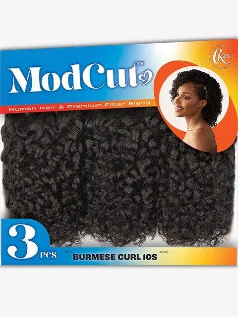 Sensationnel ModCut Human Hair Blend ModCut_BURMESE CURL 10S" Weave