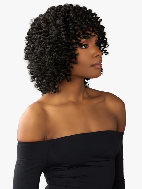 Sensationnel ModCut Human Hair Blend ModCut_SPIRAL CURL 10S" Weave
