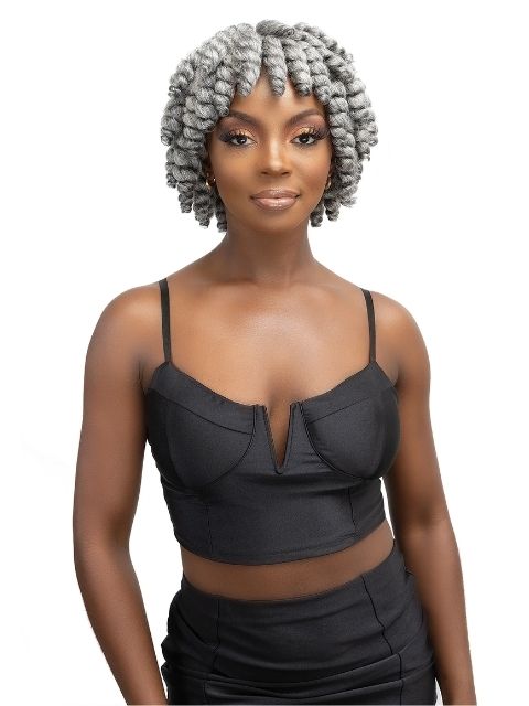 Femi Collection Ms. Granny Short 3X Bounce curl Crochet Braid 6"